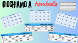 Pacchetto per giocare con le tabelline - memory, domino e tombola