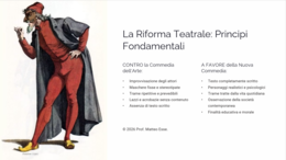 Carlo Goldoni e la Riforma del Teatro: Unità Didattica Completa (Slide + Test)