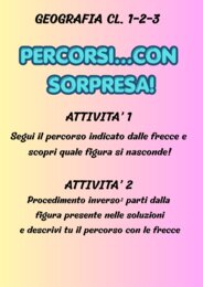Percorsi... con sopresa! Geografia classi 1, 2, 3.