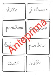 Gioco delle carte del corsivo