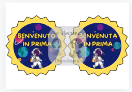 Collane spaziali benvenuti in prima