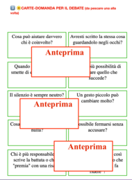 Parlarne senza puntare il dito-percorso di DEBATE sul bullismo classe 4-5-secondaria di I grado