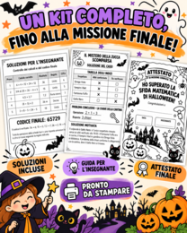🎃 KIT HALLOWEEN MATEMATICO – CLASSE QUINTA PRIMARIA