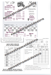 Attività matematiche con la brochure in pdf di una pizzeria!