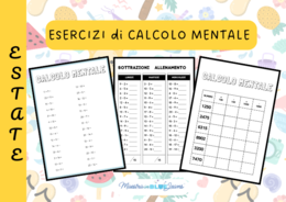 Esercizi di CALCOLO MENTALE