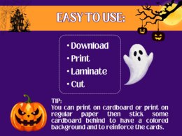 Memory di Halloween in INGLESE: Immagini e Vocabolario | Scuola Infanzia e Primaria (PDF A4) - English vocabulary - Trick or Treat!