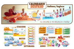 "CALENDARIO SOSPESO. Kit CARDS" ITALIANO - INGLESE