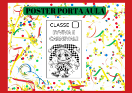 POSTER Carnevale per PORTA dell'aula