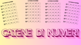 Catene di numeri per la seconda elementare