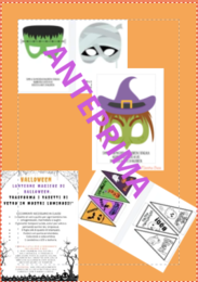 Kit mega Halloween: festoni, maschere, labirinti, disegni da colorare e lavoretti (Infanzia e Primaria)