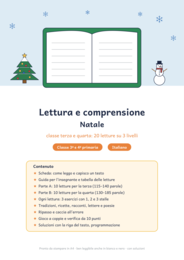 Lettura e comprensione Natale classe terza e quarta