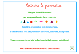 Costruire la grammatica; Mappe e simboli Montessori per un apprendimento visivo e concreto