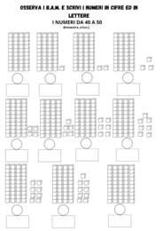 RAPPRESENTIAMO I NUMERI CON I MATERIALI CONCRETI