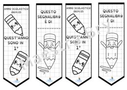 SEGNALIBRO "QUEST'ANNO SONO IN 1°"