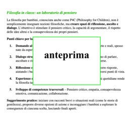 Didattica della filosofia attraverso storie di gentilezza-Laboratorio didattico di filosofia per bambini