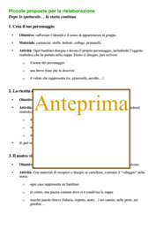 Una zuppa, un sasso, un villaggio; percorso teatrale completo per progetti di accoglienza/ inclusione-classi 2-3-4-5
