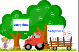 Caccia alle mele-attività interattiva per le addizioni