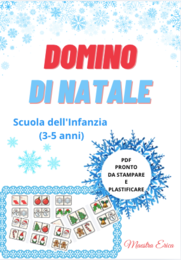 Domino di Natale - Gioco didattico e associazione visiva per la Scuola dell'Infanzia