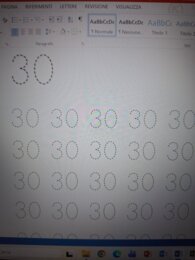 Tratteggio da 30 a 40