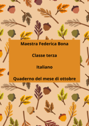 Quaderno italiano terza ottobre
