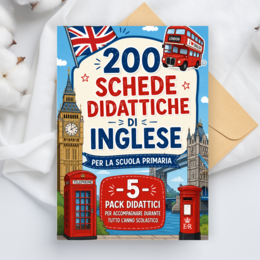 Schede didattiche di inglese per le classi 1-2-3-4-5 (pacchetto completo)
