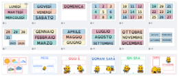 CALENDARIO MURALE TEMA APE