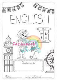 Copertina INGLESE classe 4^ a tema egizi