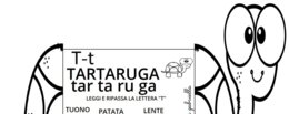 Lettera T di Tartaruga Tamara
