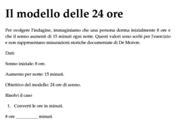 Schede di lavoro Attività laboratoriale matematica
