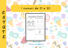 I numeri da 21 a 30