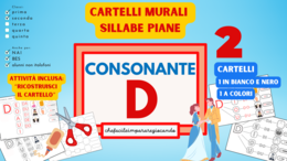 LE SILLABE DA DE DI DO DU - CARTELLI MURALI - SCHEDE OPERATIVE