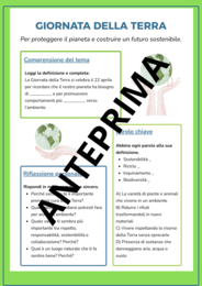 ATTIVITÀ PER LA GIORNATA MONDIALE DELLA TERRA Schede classe seconda