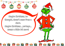 Christmas Storytelling: How the Grinch Stole Christmas mini book