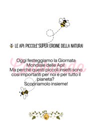 GIORNATA MONDIALE DELLE API . SCHEDE DIDATTICHE DIVERTENTI
