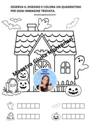 Kit matematica Halloween classe Prima