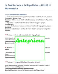La Costituzione a misura di problema; matematica civica-per il 2 giugno e non solo...