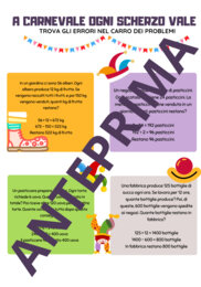 Scherzi matematici con il pagliaccio sbagliaccio/ CARNEVALE CLASSE QUARTA