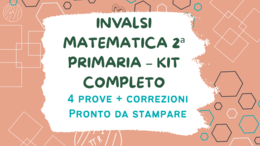Invalsi matematica classe seconda primaria kit completo 4 prove con correzioni