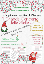 Copione Recita di Natale "Il Grande Concerto delle Stelle" - Inclusivo e facile per la Scuola Primaria (Classi 1ª, 2ª, 3ª)