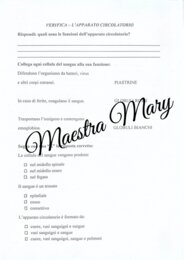 Verifiche scienze classe 5