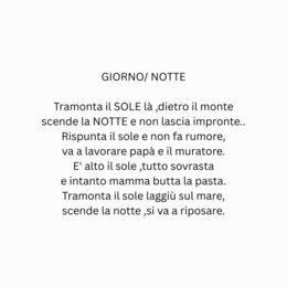GIORNO/ NOTTE