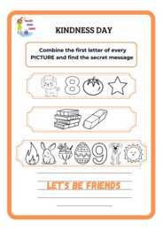 WORLD KINDNESS DAY: find the secret messages and learn to be kind