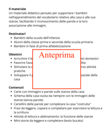 Un viaggio nella casa; per leggere scirivere e scoprire