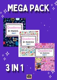 MEGA PACK QUADERNI DI MUSICA per le classi 3^ - 4^ - 5^