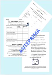 Kit Didattico Intelligenza Artificiale | Schede operative, attività unplugged e Pixel Art (Classi 3ª, 4ª, 5ª Primaria)