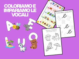 Coloriamo e Impariamo le Vocali – 22 Schede Didattiche per la Scuola Primaria