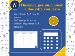 Divisione per un numero a due cifre con resto | matematica | 26 colonne