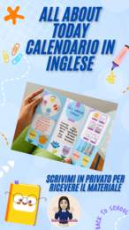 🌞📆 All About Today: impariamo insieme il calendario in inglese! 📚✏️
