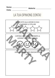 La tua opinione conta!