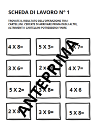 TABELLINE IN GIOCO